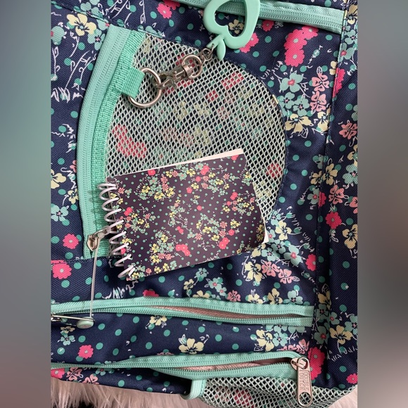 Children’s Kid’s Girl’s Green Flower Backpack NWT - Picture 4 of 5